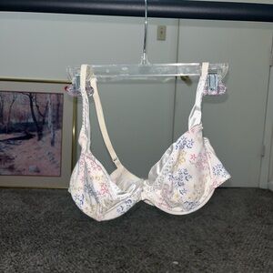 Dior White Floral Women's Bra